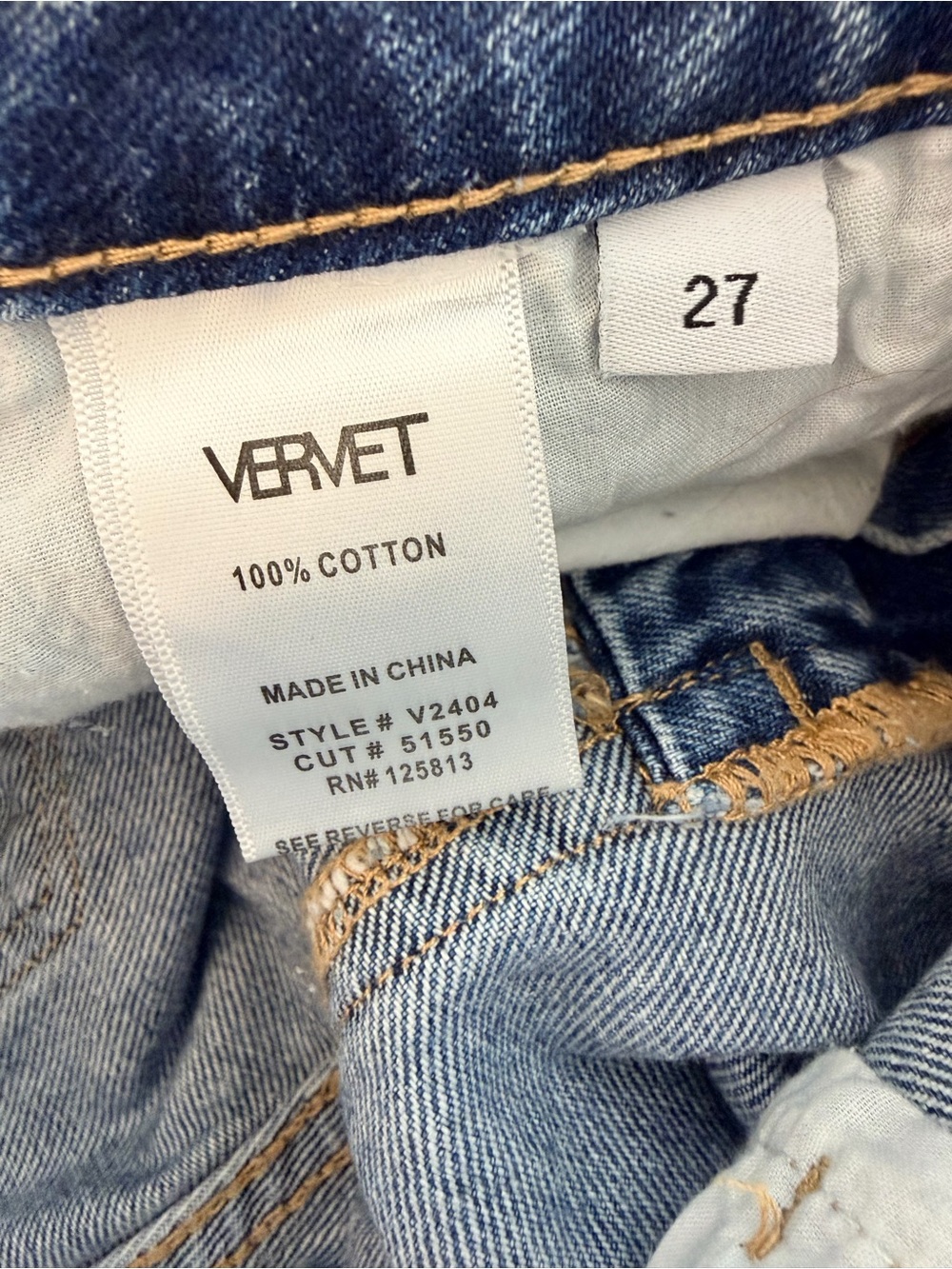 Vervet Distressed Mom Rigid High Rise Jeans - Picture 8 of 15